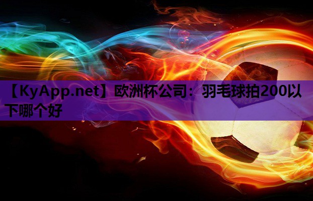 欧洲杯公司：羽毛球拍200以下哪个好
