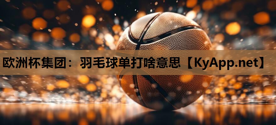 羽毛球单打啥意思 羽毛球单打啥意思